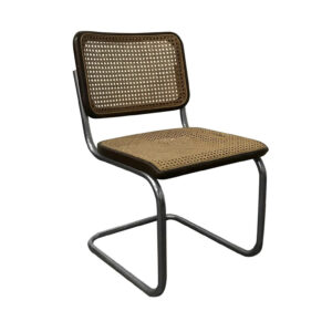 Original Early S32 in Wicker and Black Frame, Thonet, Marcel Breuer