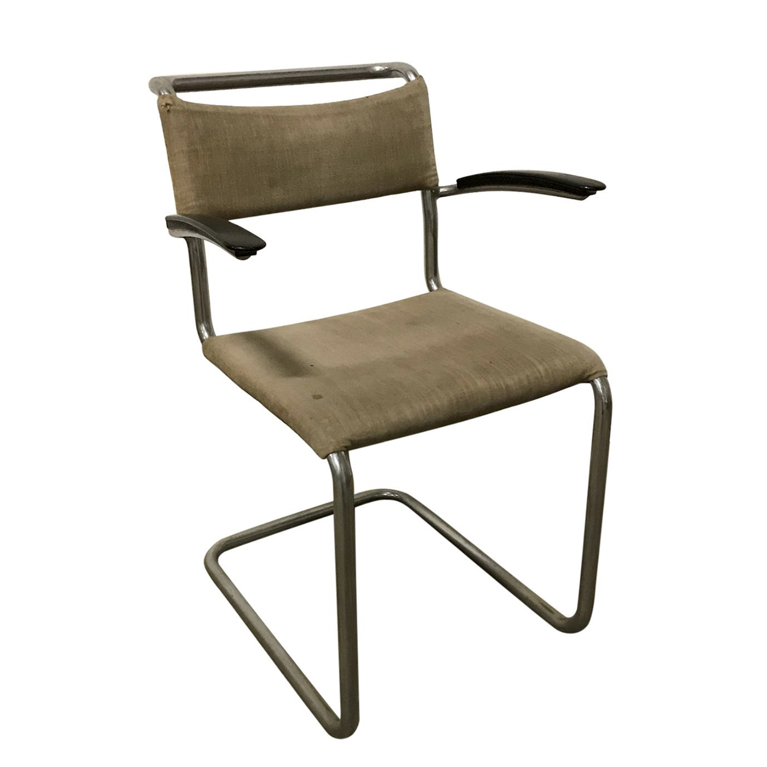 Original Very Early 204 Chair with Horse Hair Filling, Gispen