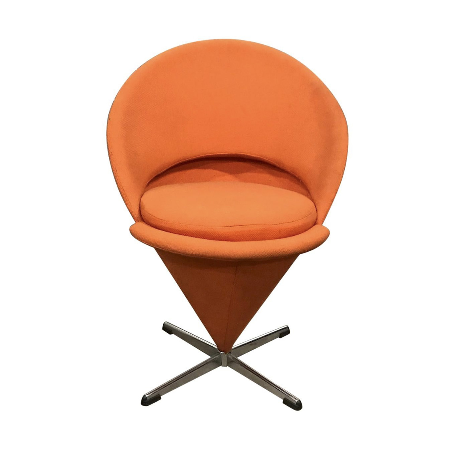 Cone Chair in Original Orange Fabric, Verner Panton, Rosenthal