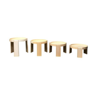 4 Pieces of Marema Stacking Tables
