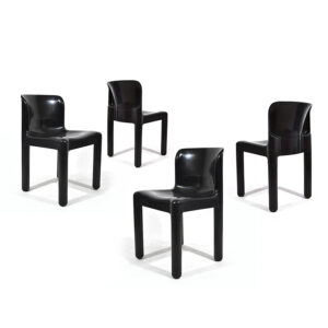 Set Black Table Chairs