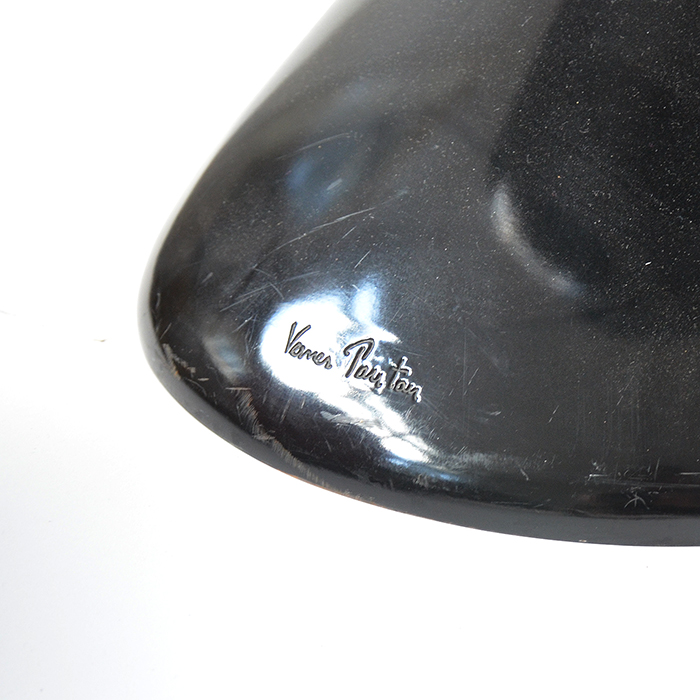 Black Stacking Chair Fiberglas, Verner Panton - Image 5