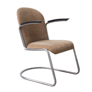 413 Easy Chair in Original Corduroi Fabric, Gispen