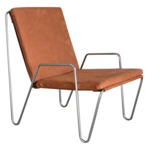 Suede Bachelor Chair with Cushions and Arms, Verner Panton, Rosenthal