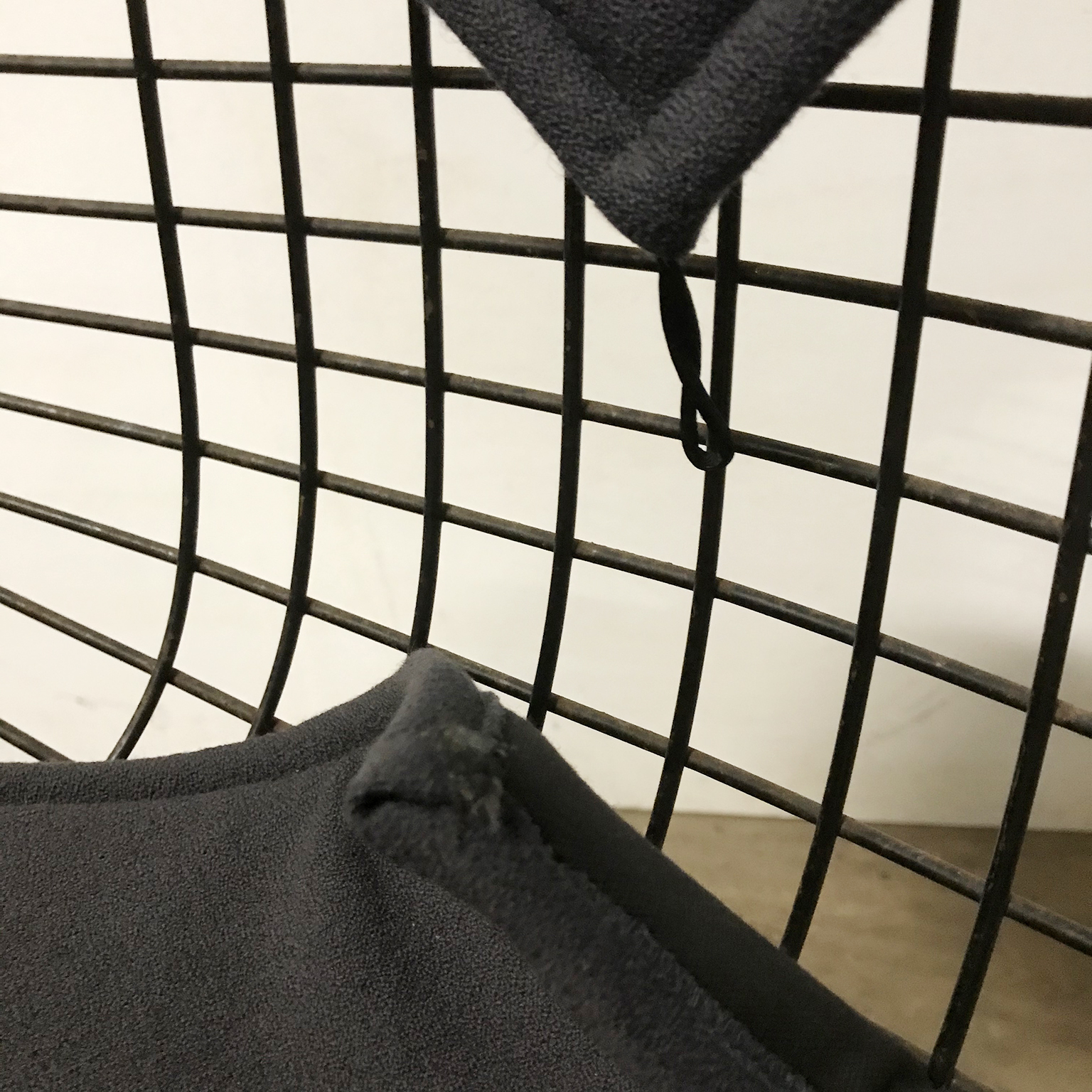 Black DKR Dark Grey Upholstery Eames, Herman Miller Office base wheels - Image 10