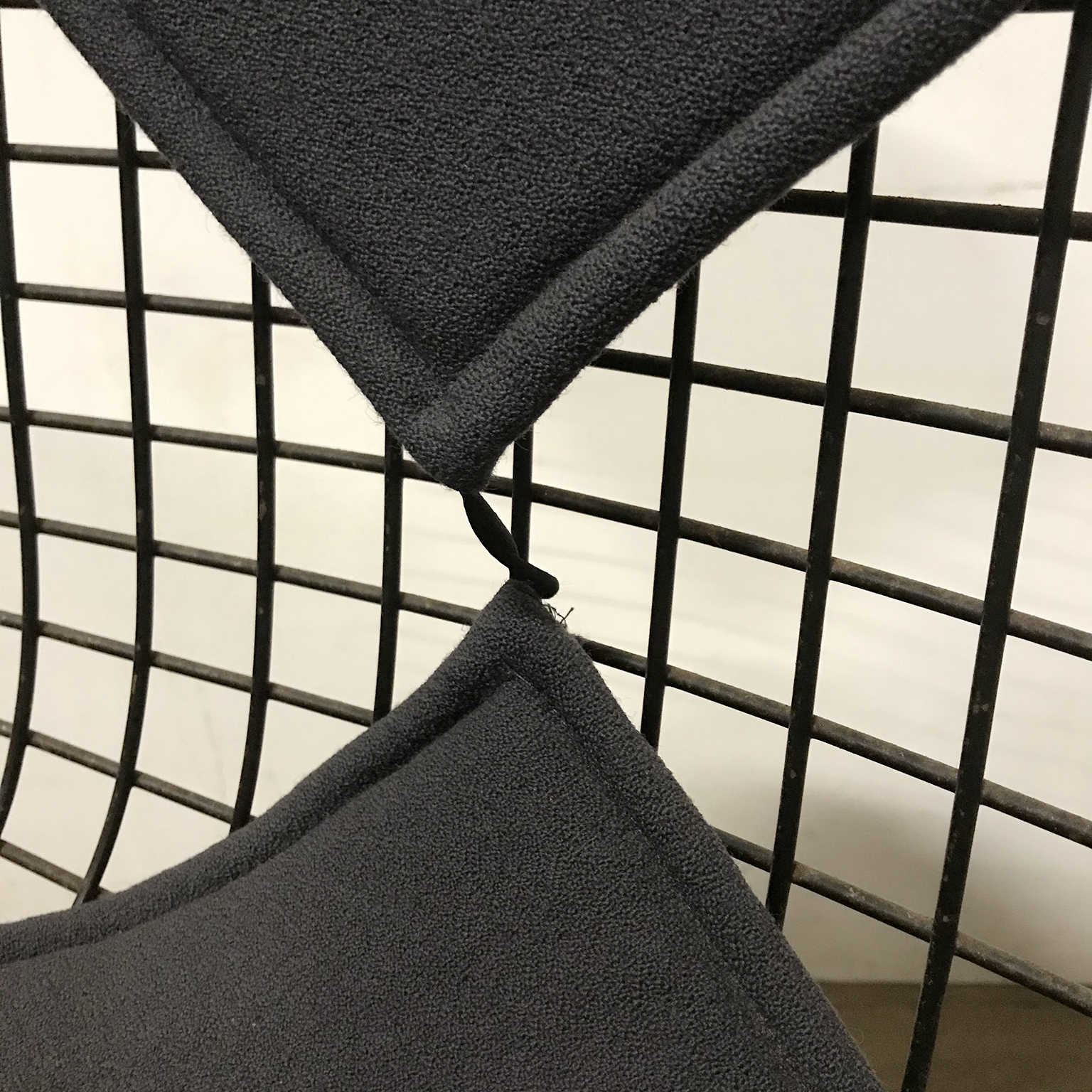 Black DKR Dark Grey Upholstery Eames, Herman Miller Office base wheels - Image 11