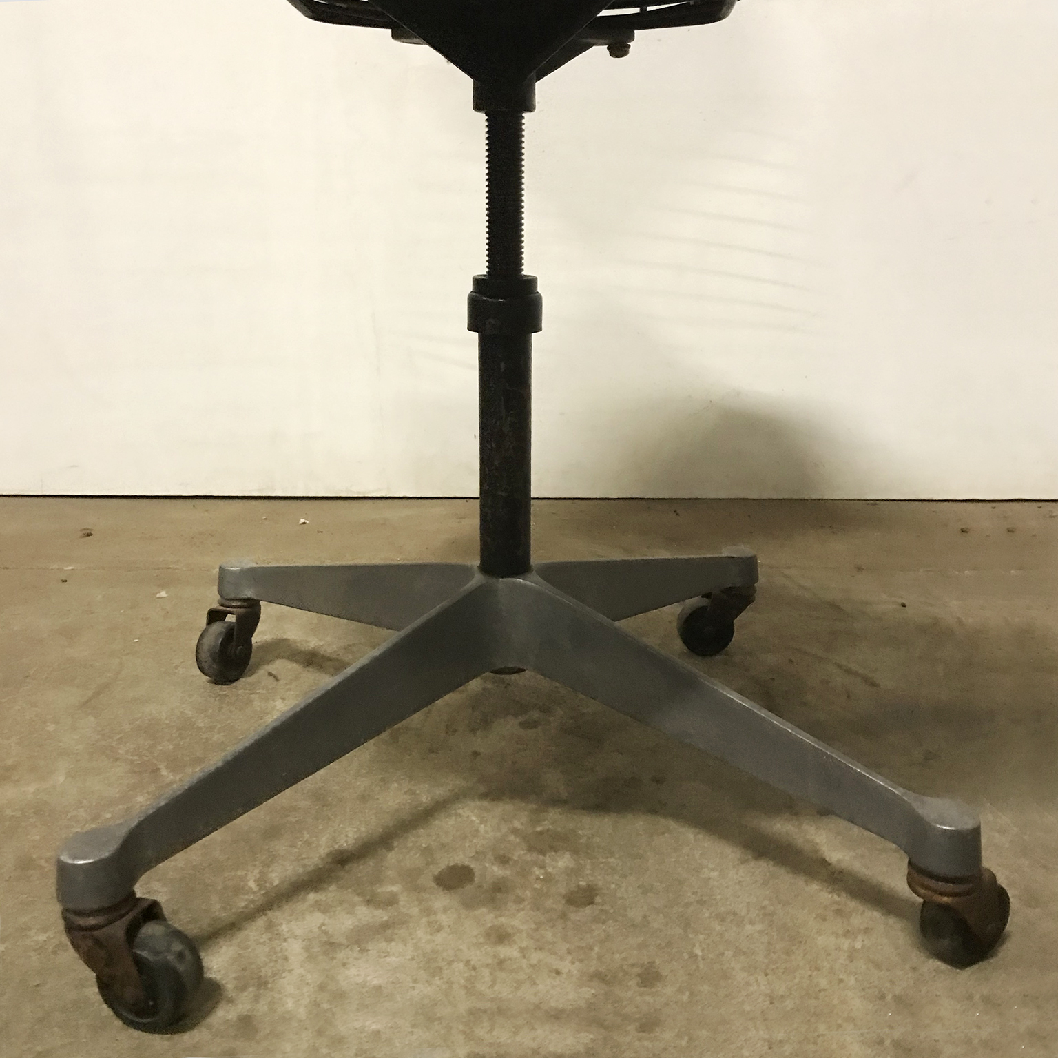 Black DKR Dark Grey Upholstery Eames, Herman Miller Office base wheels - Image 13