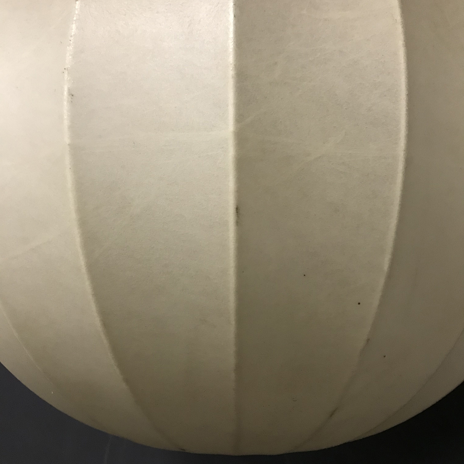 Spherical Cocoon Warm Light Pendant Lamp Plastic on Thin Metal Frame - Image 11
