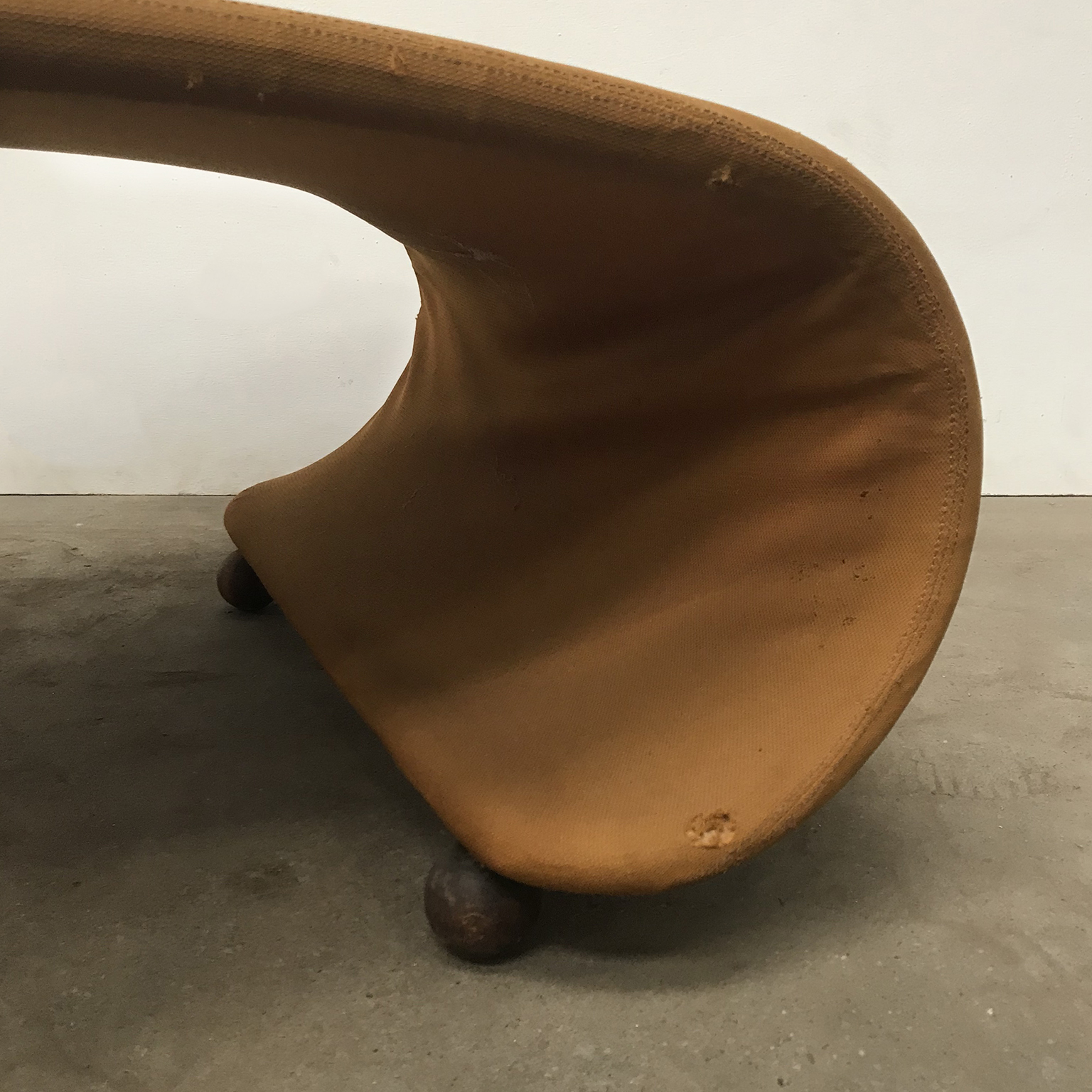 1973, Verner Panton, 1-2-3 Serie, Chaise Longue in Ochre Fabric - Image 18