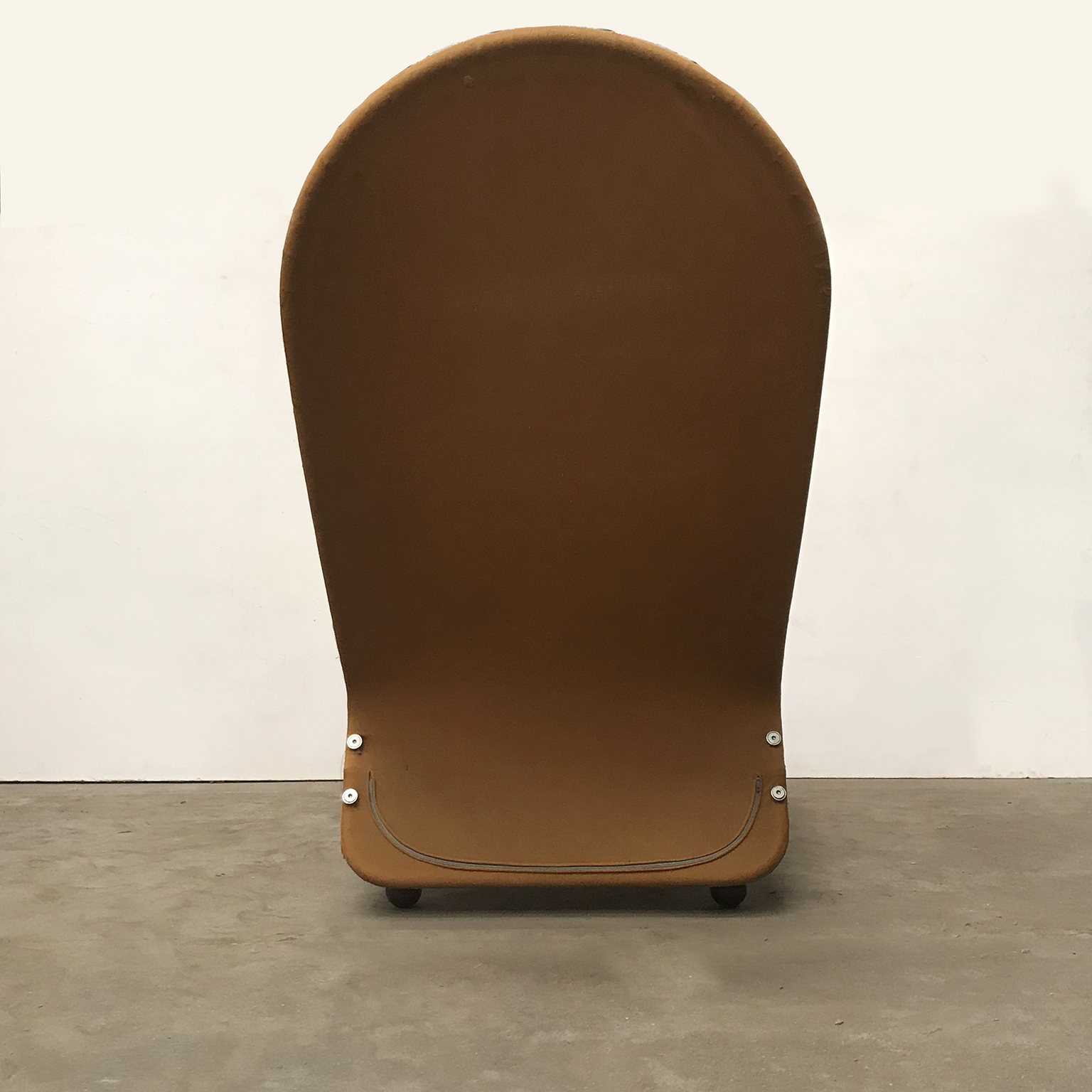 1973, Verner Panton, 1-2-3 Serie, Chaise Longue in Ochre Fabric - Image 4