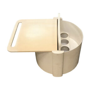 Mobile 1970s Plastic Vintage Space Age Bar in Off-White, circa 1970