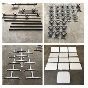 Ray & Charles Eames, Divers Tandem Bench for Shells