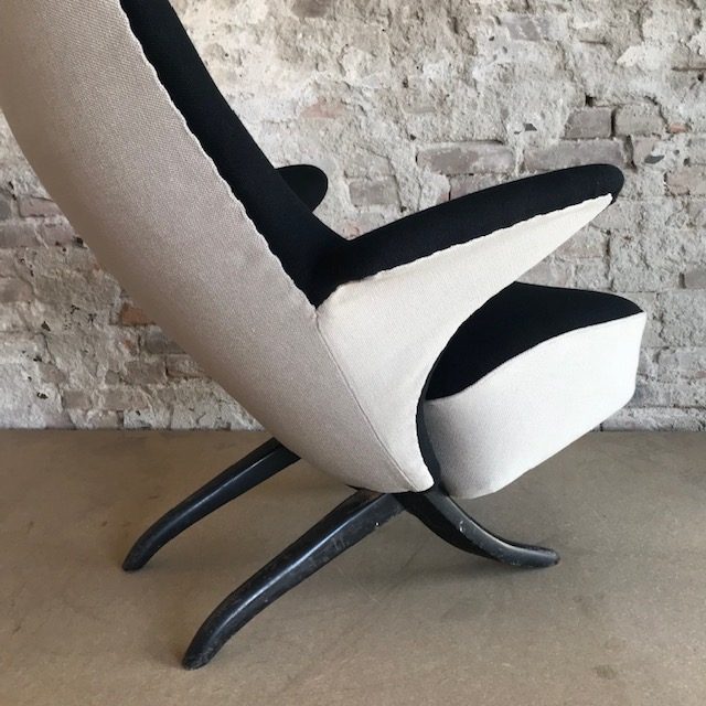 Pinguin Chair, Theo Ruth, in Black White - Image 10