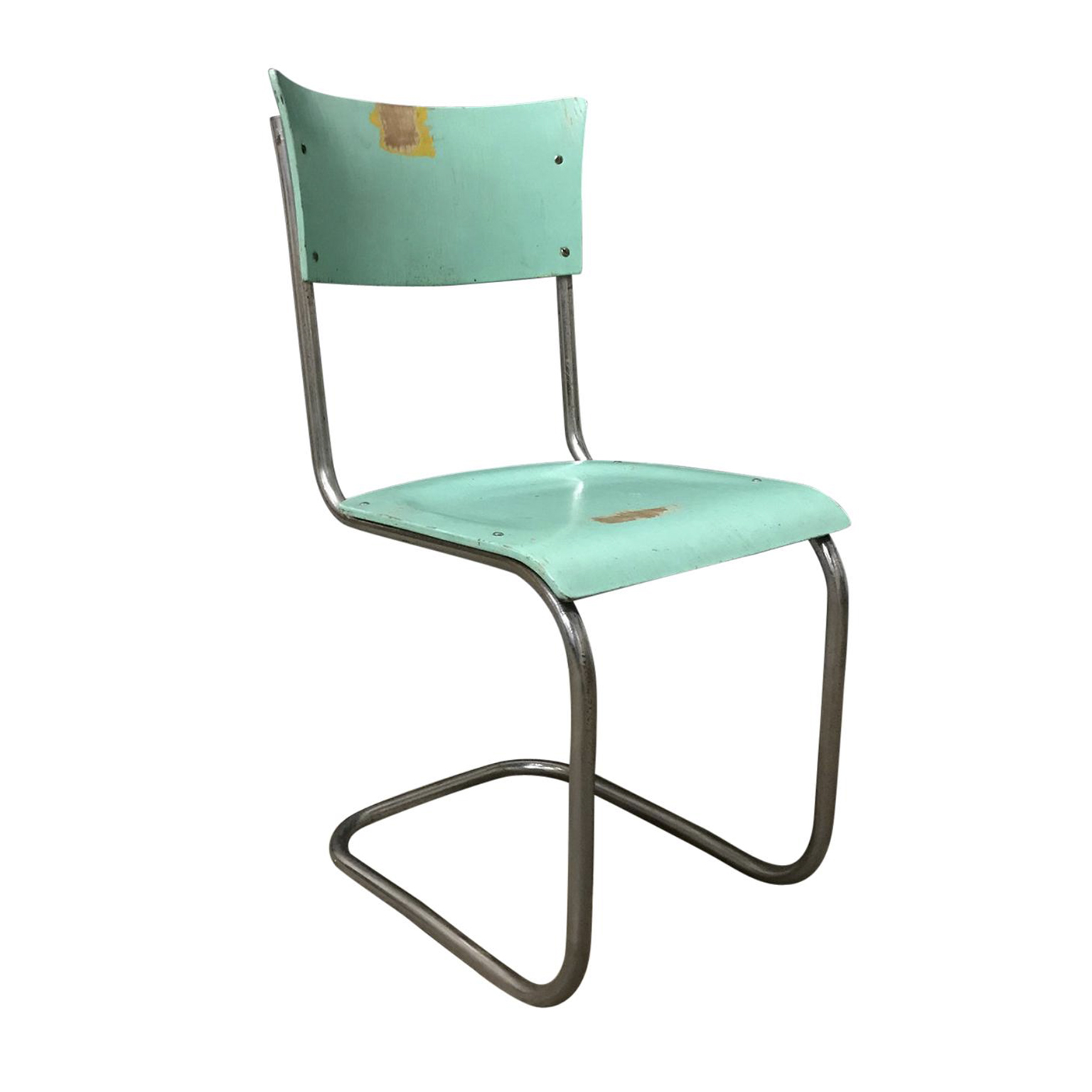 Turquoise Houten S43, Stam, Mart, Thonet