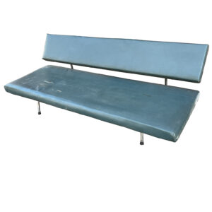 Sofa Bed Martin Visser, Spectrum Couch BR03 in Grey Green Artificial Leather