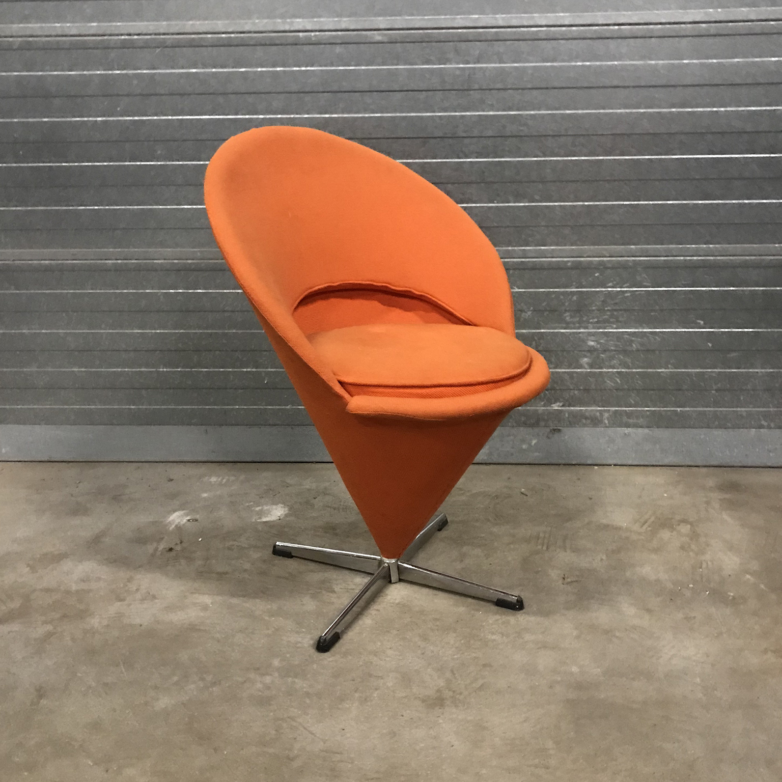 Cone Chair in Original Orange Fabric, Verner Panton, Rosenthal - Image 2