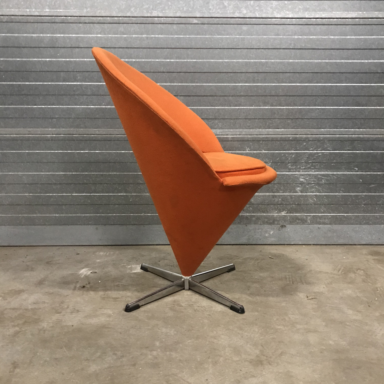 Cone Chair in Original Orange Fabric, Verner Panton, Rosenthal - Image 3