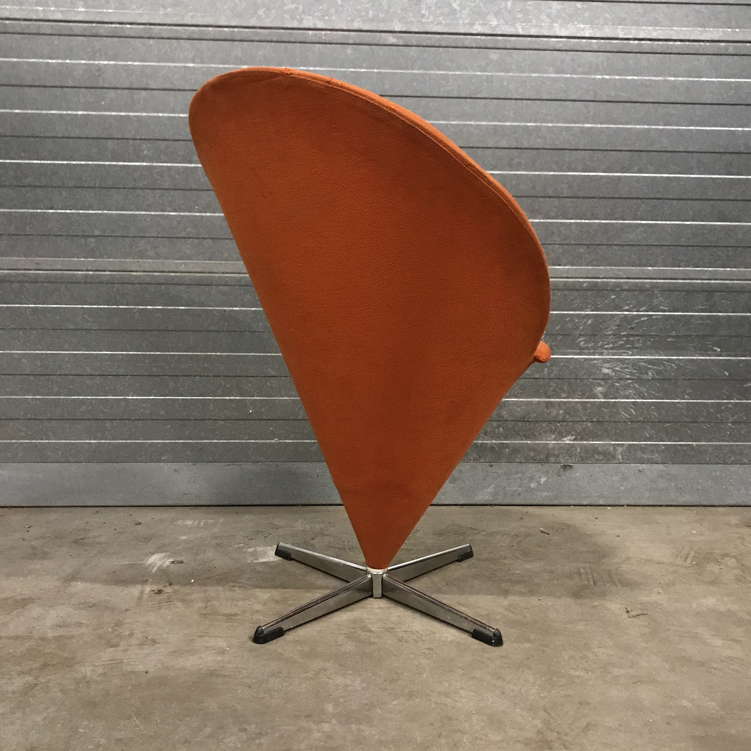 Cone Chair in Original Orange Fabric, Verner Panton, Rosenthal - Image 4