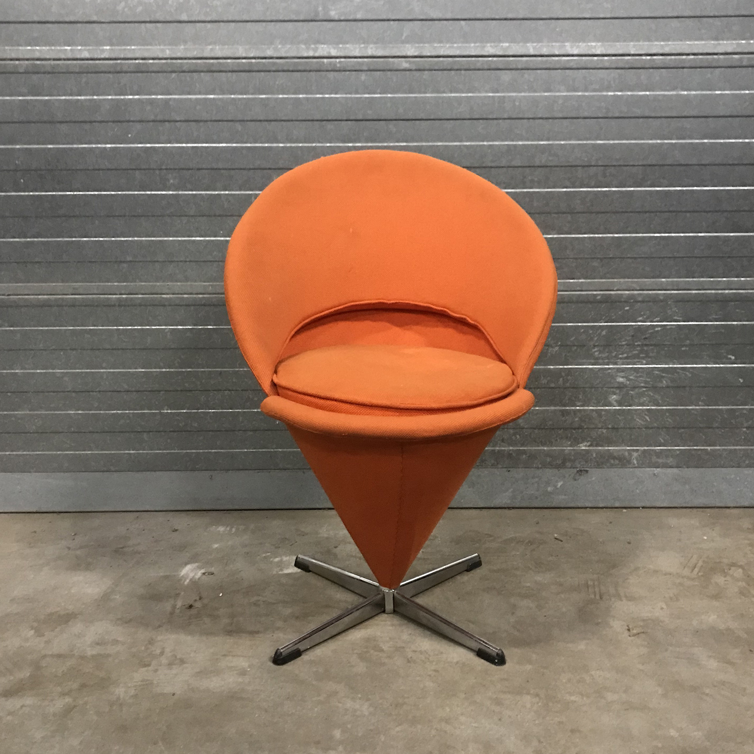 Cone Chair in Original Orange Fabric, Verner Panton, Rosenthal - Image 6