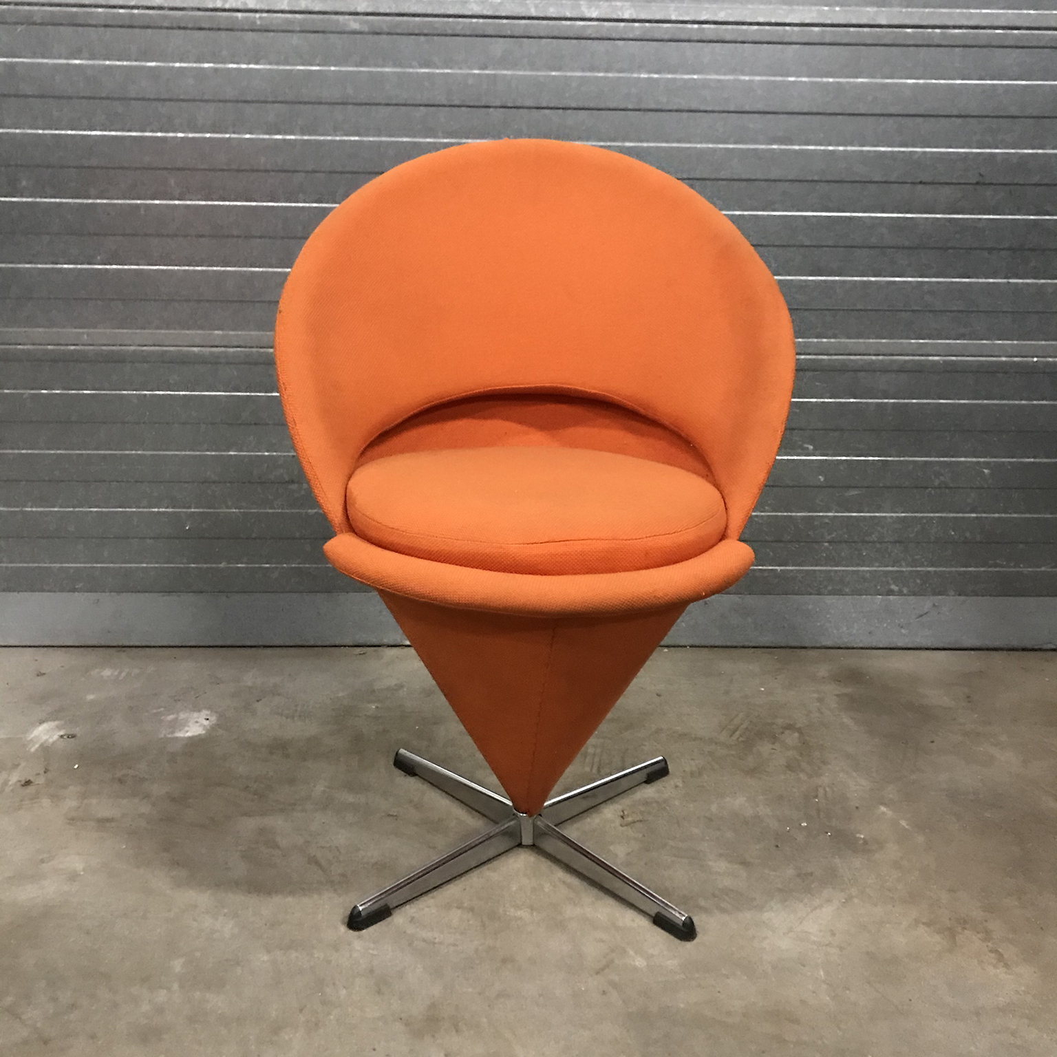 Cone Chair in Original Orange Fabric, Verner Panton, Rosenthal - Image 2
