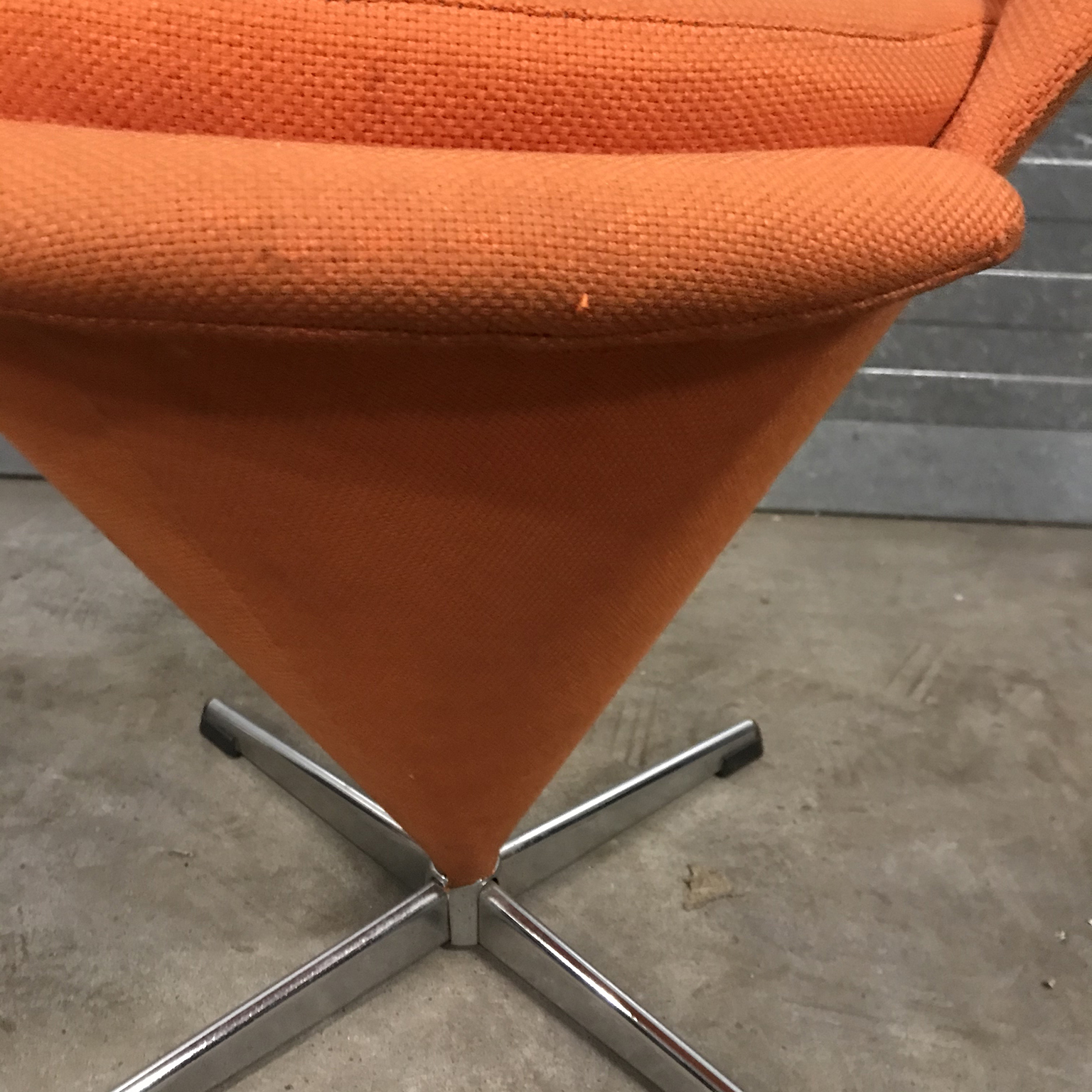 Cone Chair in Original Orange Fabric, Verner Panton, Rosenthal - Image 11