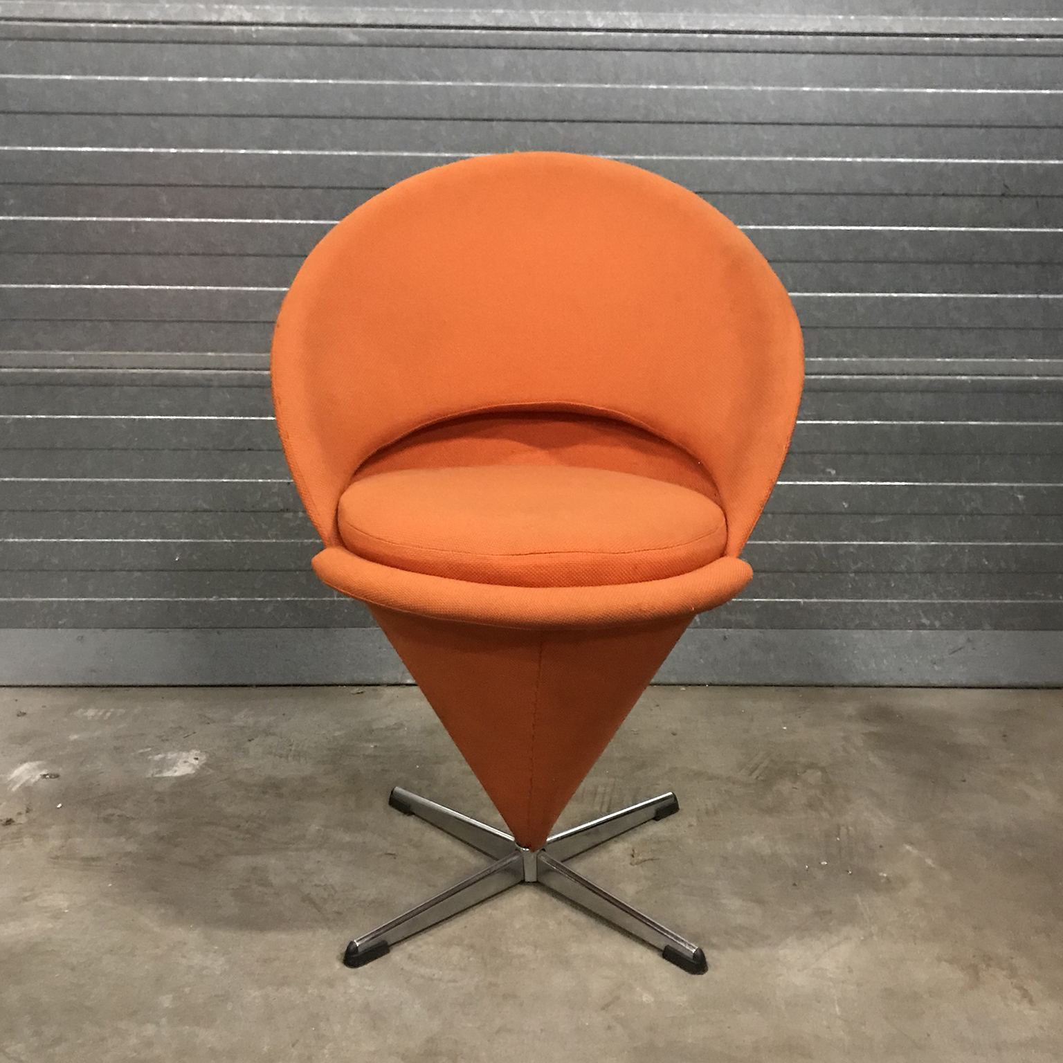 Cone Chair in Original Orange Fabric, Verner Panton, Rosenthal - Image 6