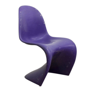 Purple Stacking Chair, Verner Panton, Miller