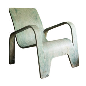 Plywood Lounge Armchair for Lawo in Green, Pieck