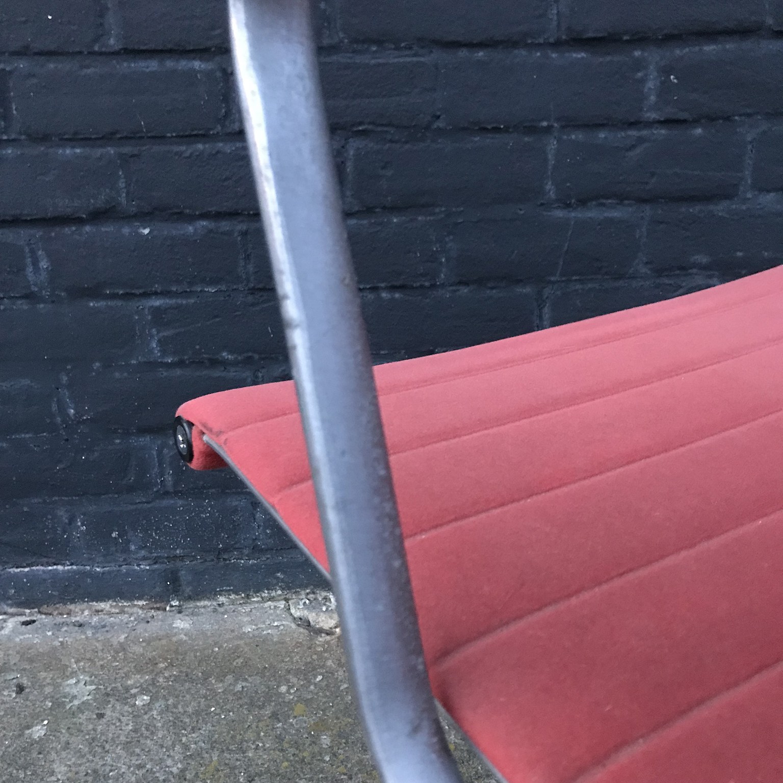 Red Adjustable Tilt Office Chair with Five Wheels, Ray & Charles Eames - Image 17