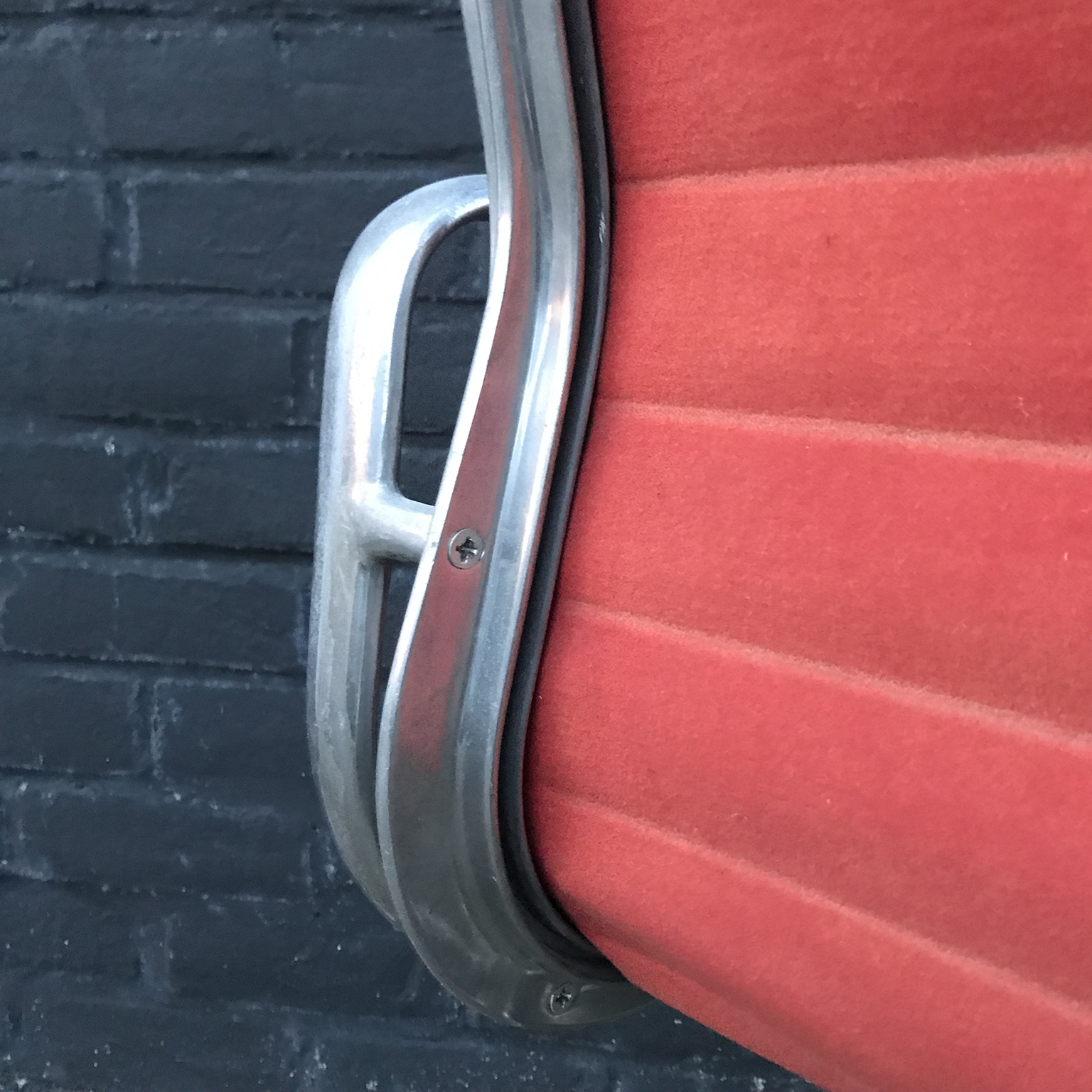 Red Adjustable Tilt Office Chair with Five Wheels, Ray & Charles Eames - Image 18