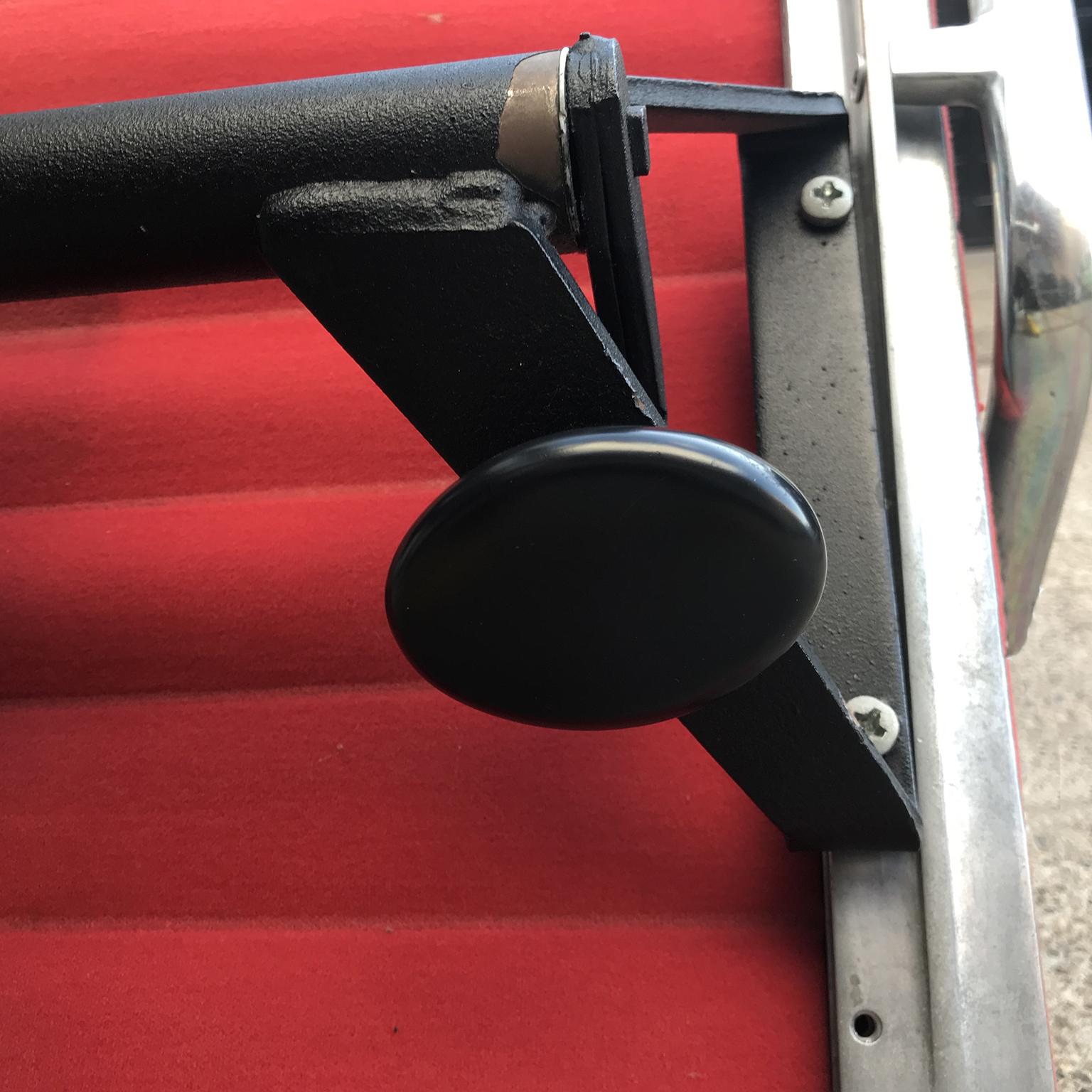 Red Adjustable Tilt Office Chair with Five Wheels, Ray & Charles Eames - Image 19