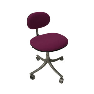 1960, Rasmussen, Jorgen for Knoll International, Office Chair in New Pink Upholstery, 4 Wheels and in Height Adjustable