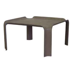 Early More Elegant Side Table Model 877 in Chocolate Brown, Pierre Paulin, Artifort