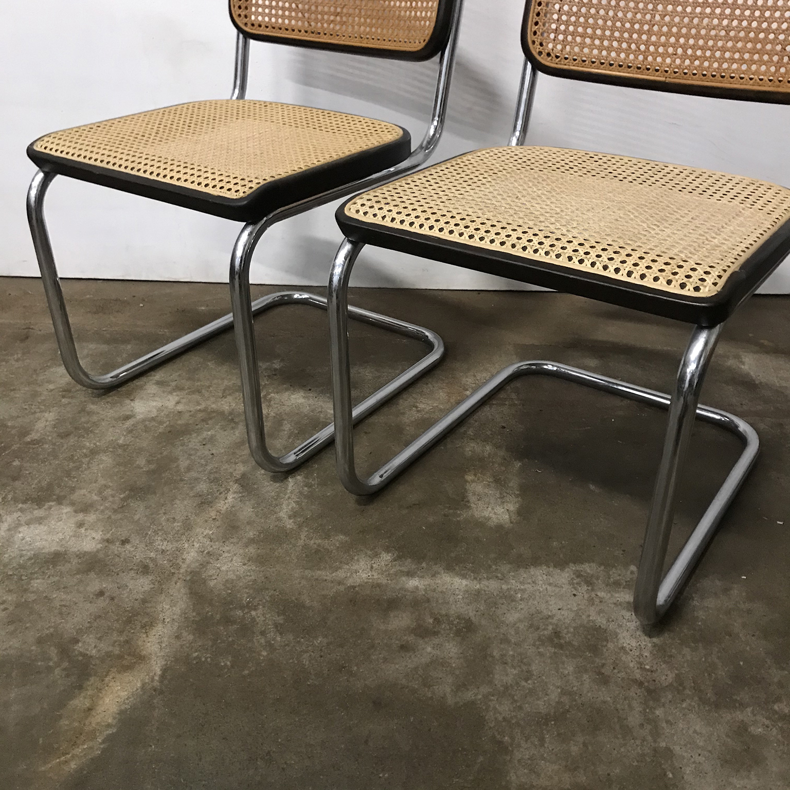 Set Original Early S32 in Wicker and Black, Thonet, Marcel Breuer - Image 14