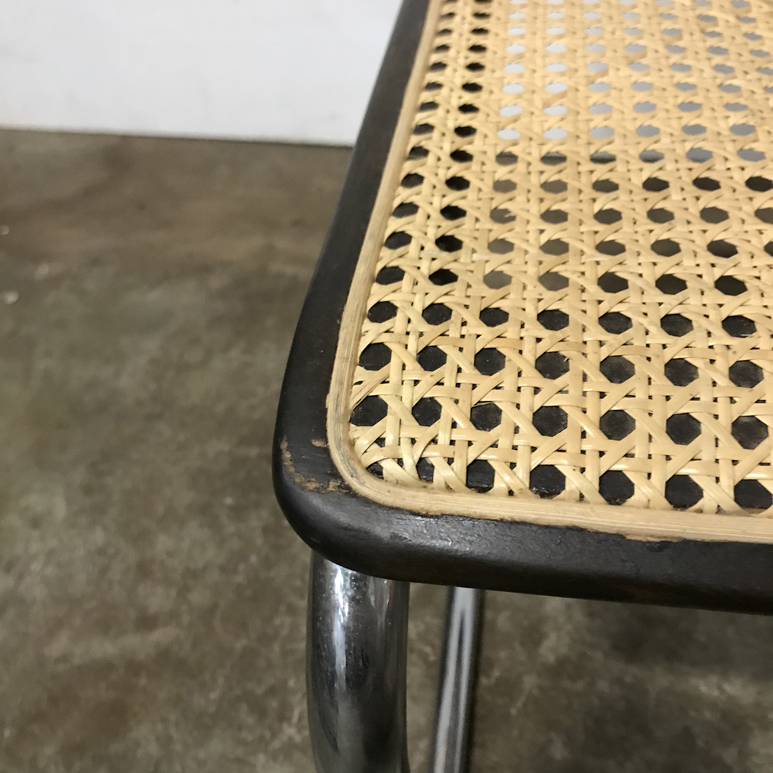 Set Original Early S32 in Wicker and Black, Thonet, Marcel Breuer - Image 5