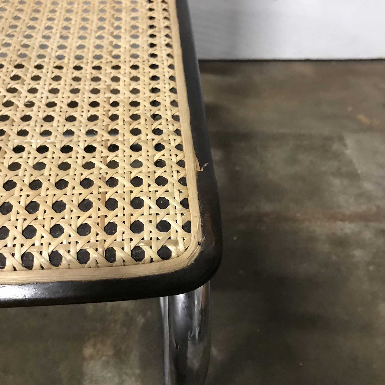 Set Original Early S32 in Wicker and Black, Thonet, Marcel Breuer - Image 6