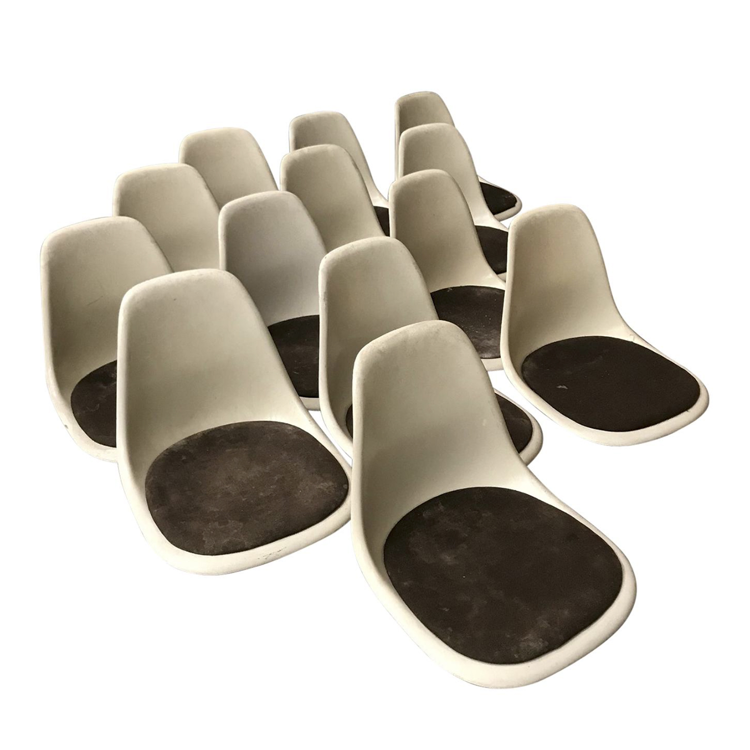 Miller, DSS Fiberglass Chairs and Original Cushions Design Year, Ray & Charles Eames