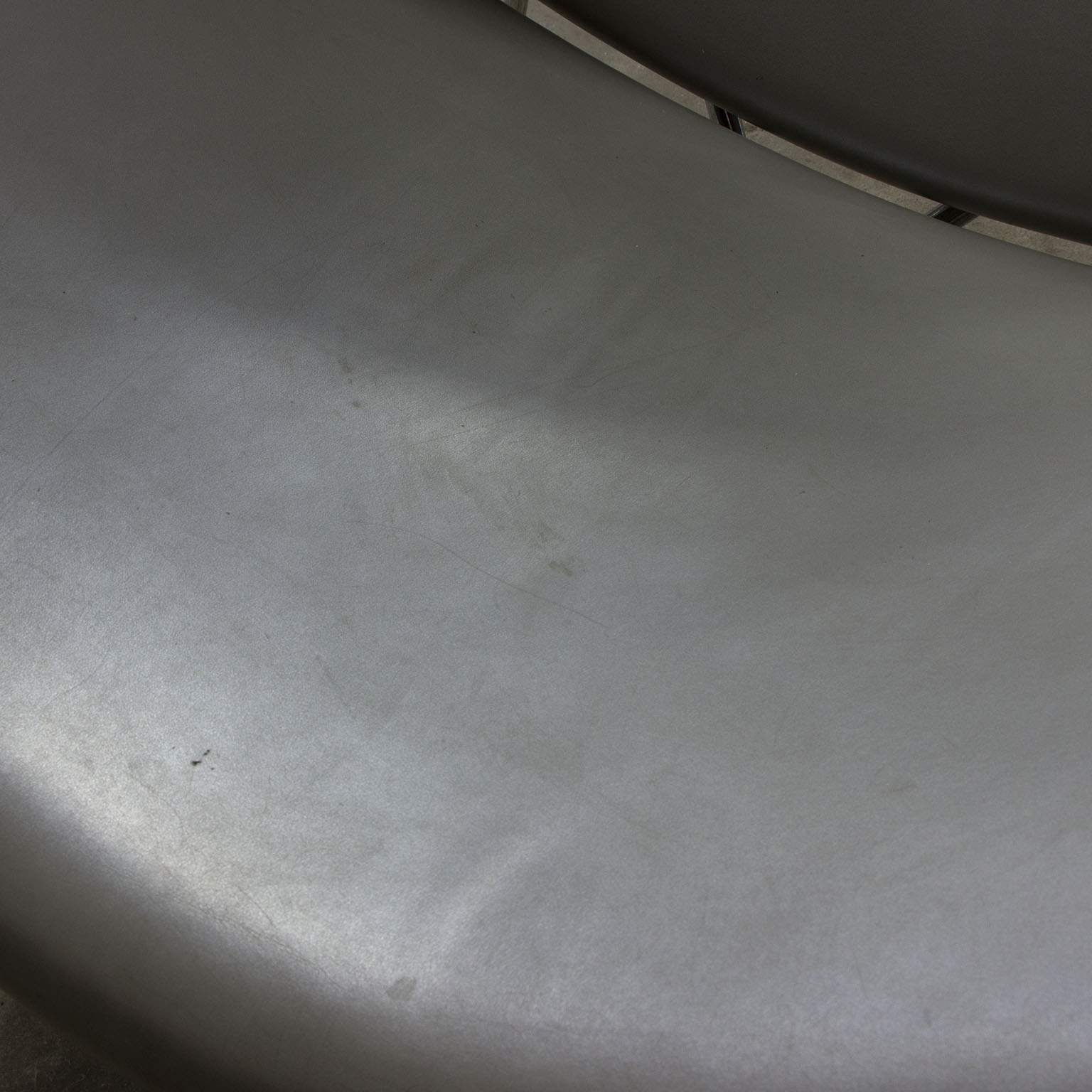 Silver Grey Leather Slice Chair, Pierre Paulin, Artifort - Image 10
