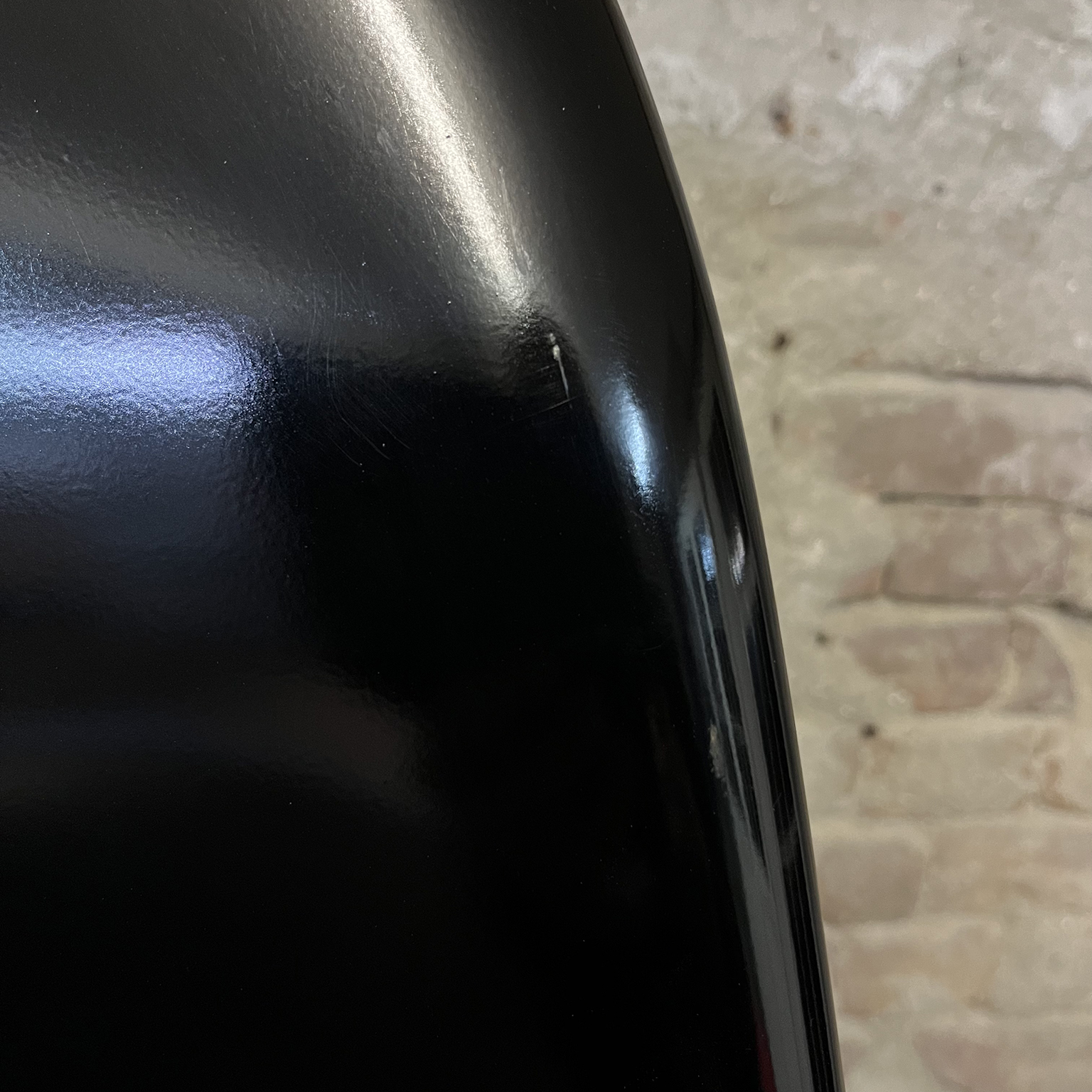 Black Stacking Chair Fiberglas, Verner Panton - Image 10