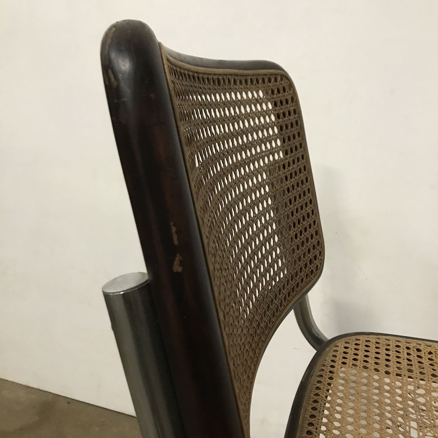 Original Early S32 in Wicker and Black Frame, Thonet, Marcel Breuer - Image 12