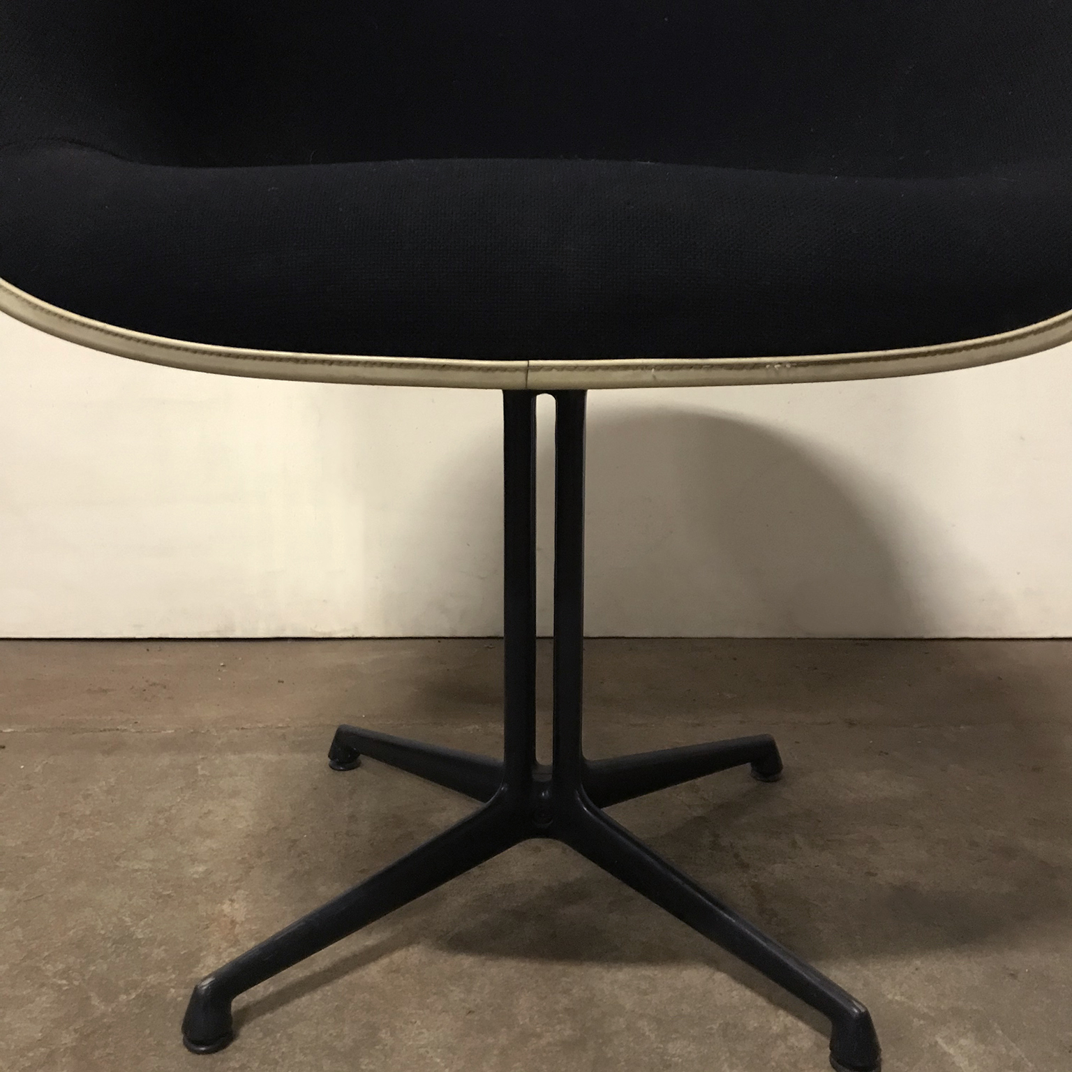 La Fonda Armshell in Black Upholstery and Black Base - Image 8