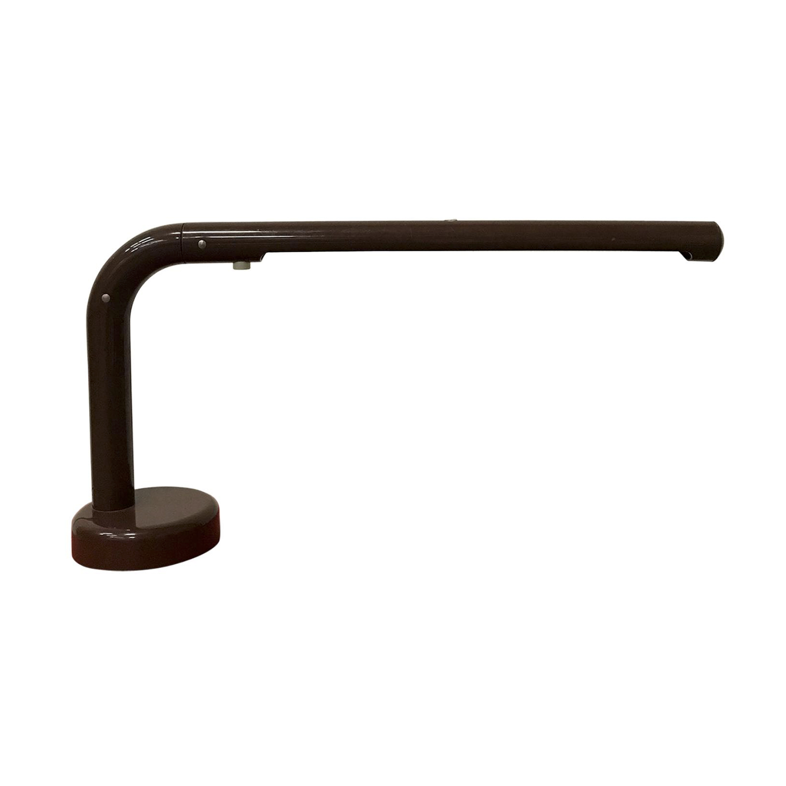 Tube Desk Lamp in Brown Plastic, Anders Pehrson, Atelje Lyktan