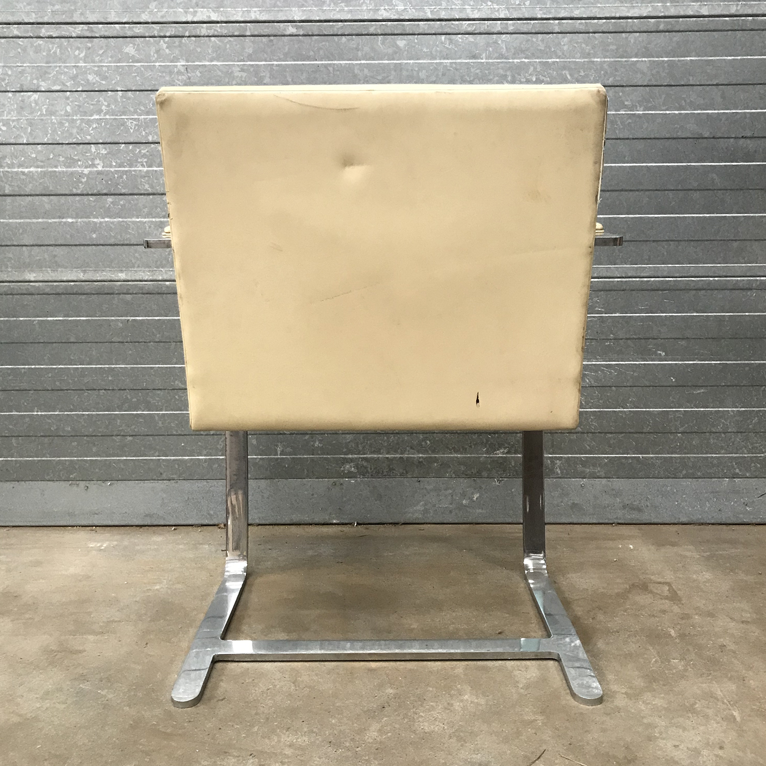 1930, Ludwig Mies van der Rohe, BRNO Flat Base Chair with Cream Leather - Image 6