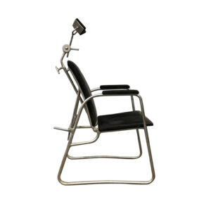 Unique Barber- and/or Dentist Chair in Black Corduroy