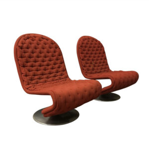 Set of two 1-2-3 Serie Easy Chairs, Verner Panton, Rosenthal