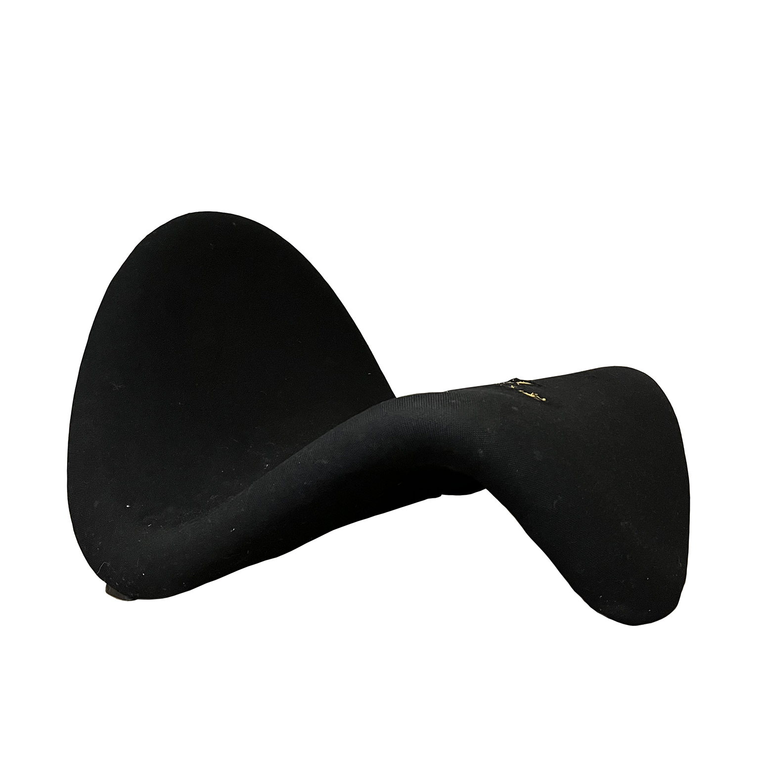 1967, Pierre Paulin, Tongue Lounge chair in Black Upholstery for Artifort